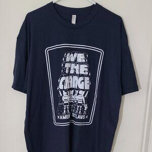 “We The Change” American Outlaws Men’s Navy Short Sleeve Shirt Size 2XL USMNT